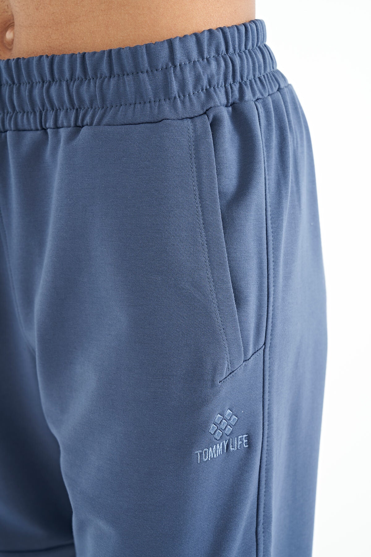 Petrol Hidden Pocket Knee Detailed Standard Mold Men's Jogger Tracksuit Bottom - 84958