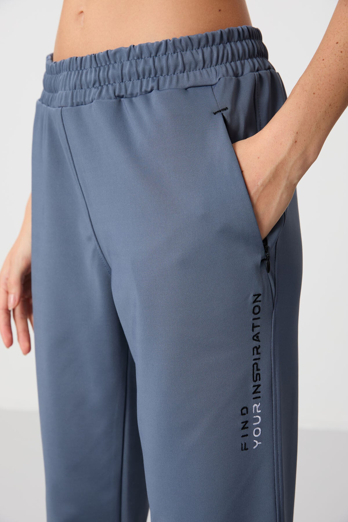 Petrol Hooded Hidden Pocket Detailed Standard Cut Women's Tracksuit Set - 95306