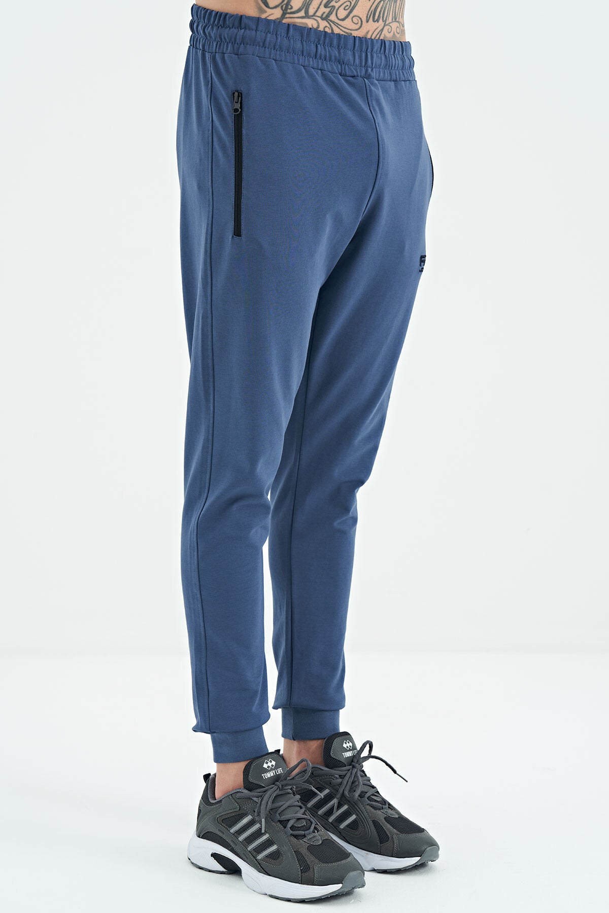Men's Knitted Waistband Jogger Tracksuit Bottom - 84907