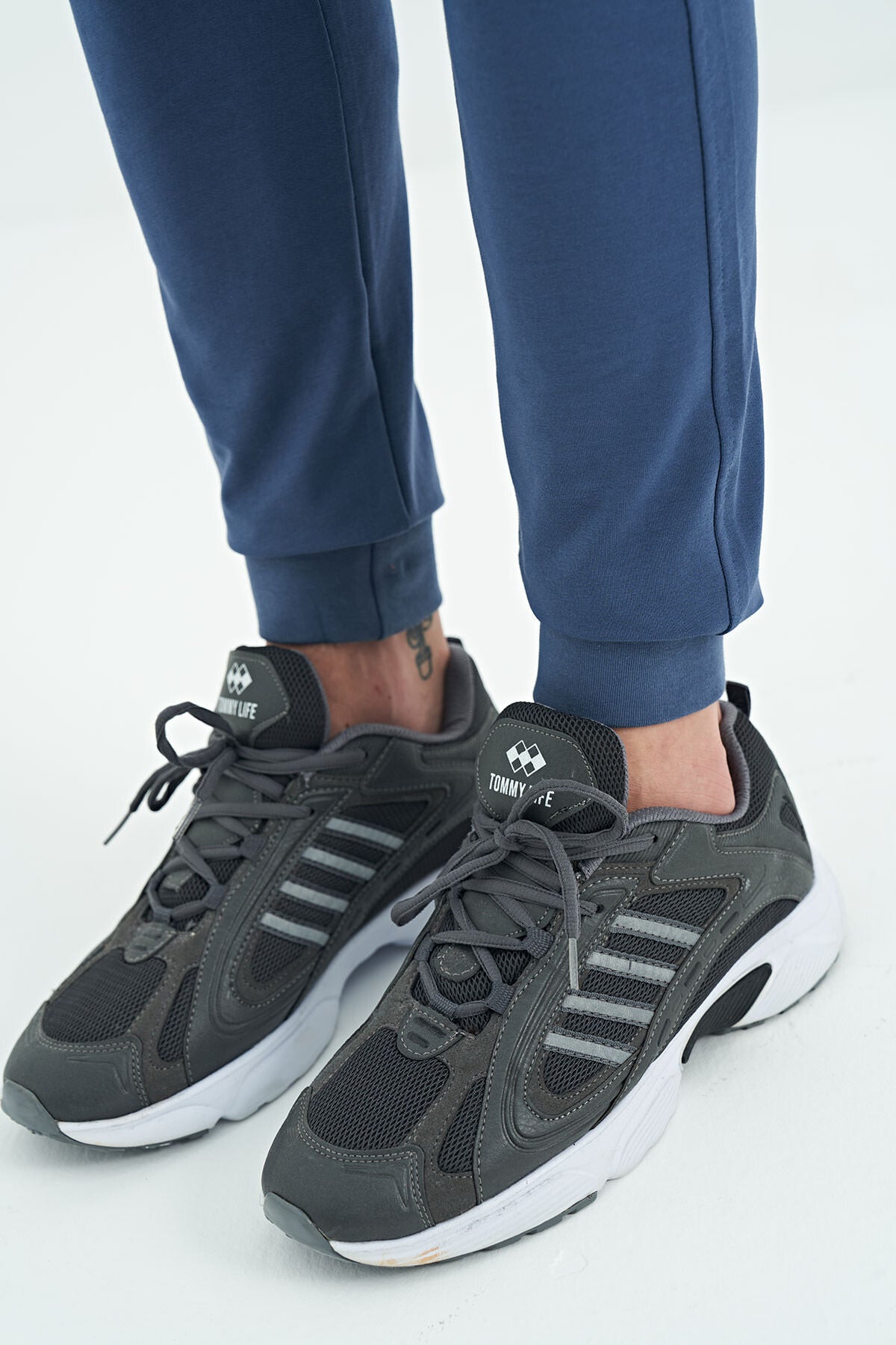 Men's Knitted Waistband Jogger Tracksuit Bottom - 84907
