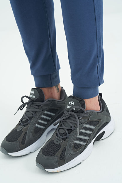 Men's Knitted Waistband Jogger Tracksuit Bottom - 84907