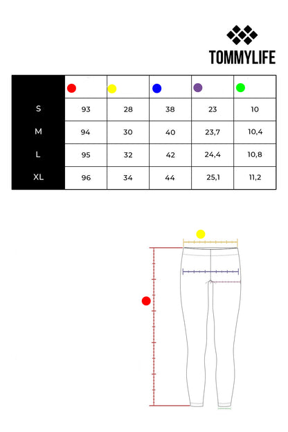 Petrol Strip Detailed Scuba Fabric Slim Fit High Waist Women's Tights - 94637