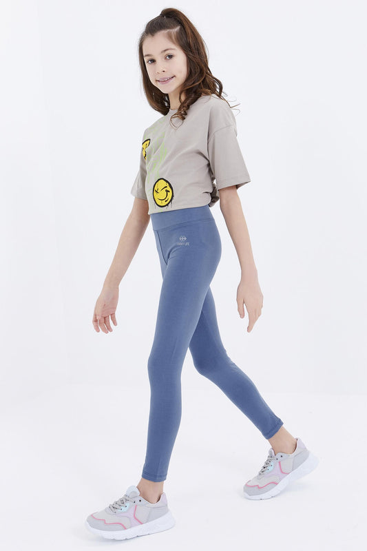 High Waist Slim Fit Girls' Tights - 75047