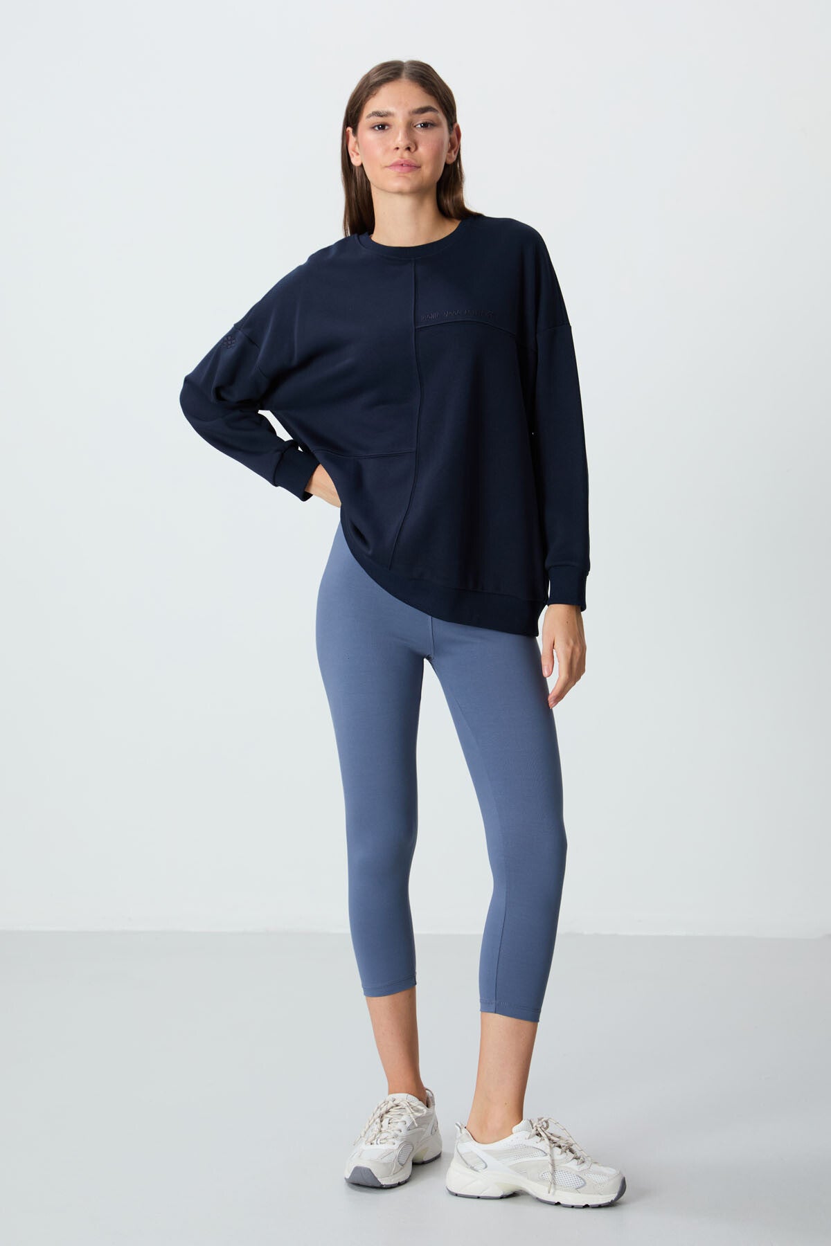High Waist Slim Fit Narrow Leg Women's Capri Tights - 93097