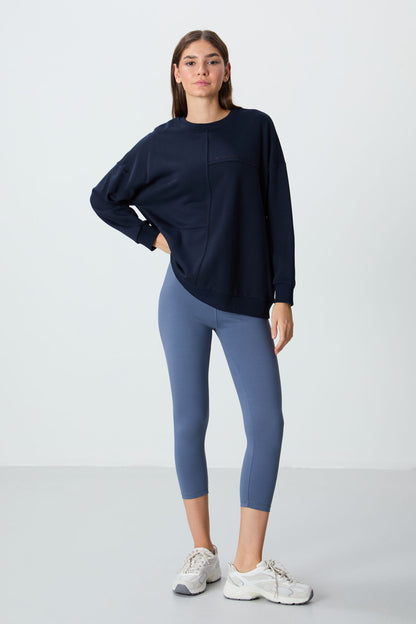 High Waist Slim Fit Narrow Leg Women's Capri Tights - 93097