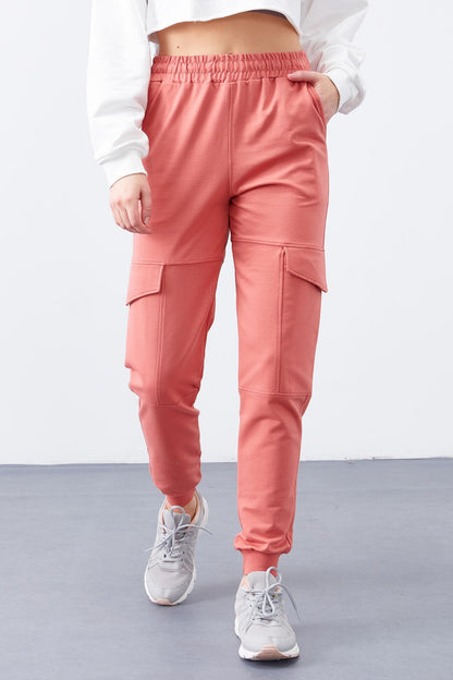 Powder Cargo Pocket Comfort Fit Cuffed Women's Tracksuit Bottom - 94581