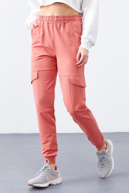 Powder Cargo Pocket Comfort Fit Cuffed Women's Tracksuit Bottom - 94581