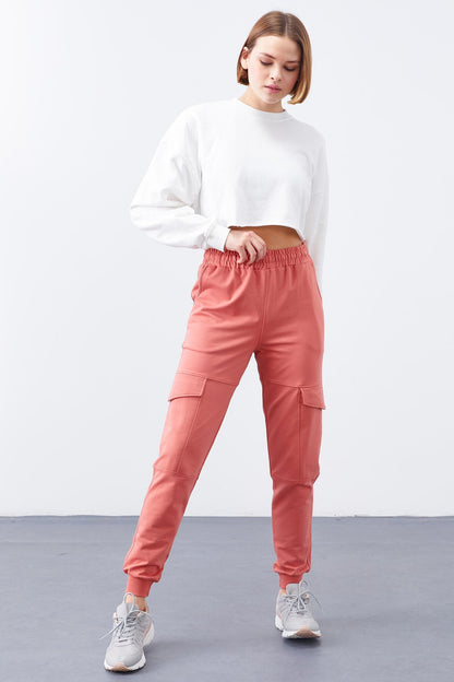Powder Cargo Pocket Comfort Fit Cuffed Women's Tracksuit Bottom - 94581