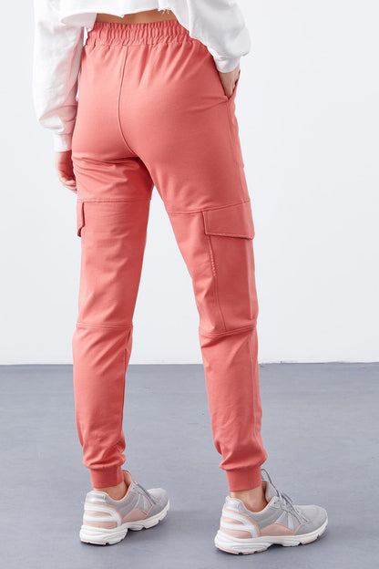 Powder Cargo Pocket Comfort Fit Cuffed Women's Tracksuit Bottom - 94581