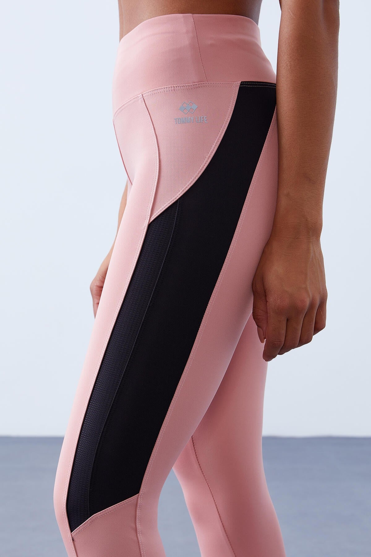 Powder High Waist Band Detailed Slim Fit Narrow Leg Women's Tights - 94541
