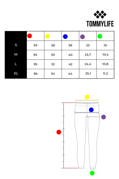 Powder High Waist Stretch Slim Fit Tapered Leg Women's Tights - 94545