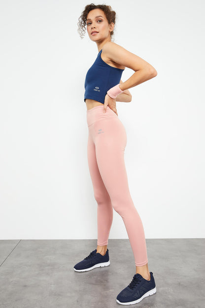 Powder High Waist Stretch Slim Fit Tapered Leg Women's Tights - 94545