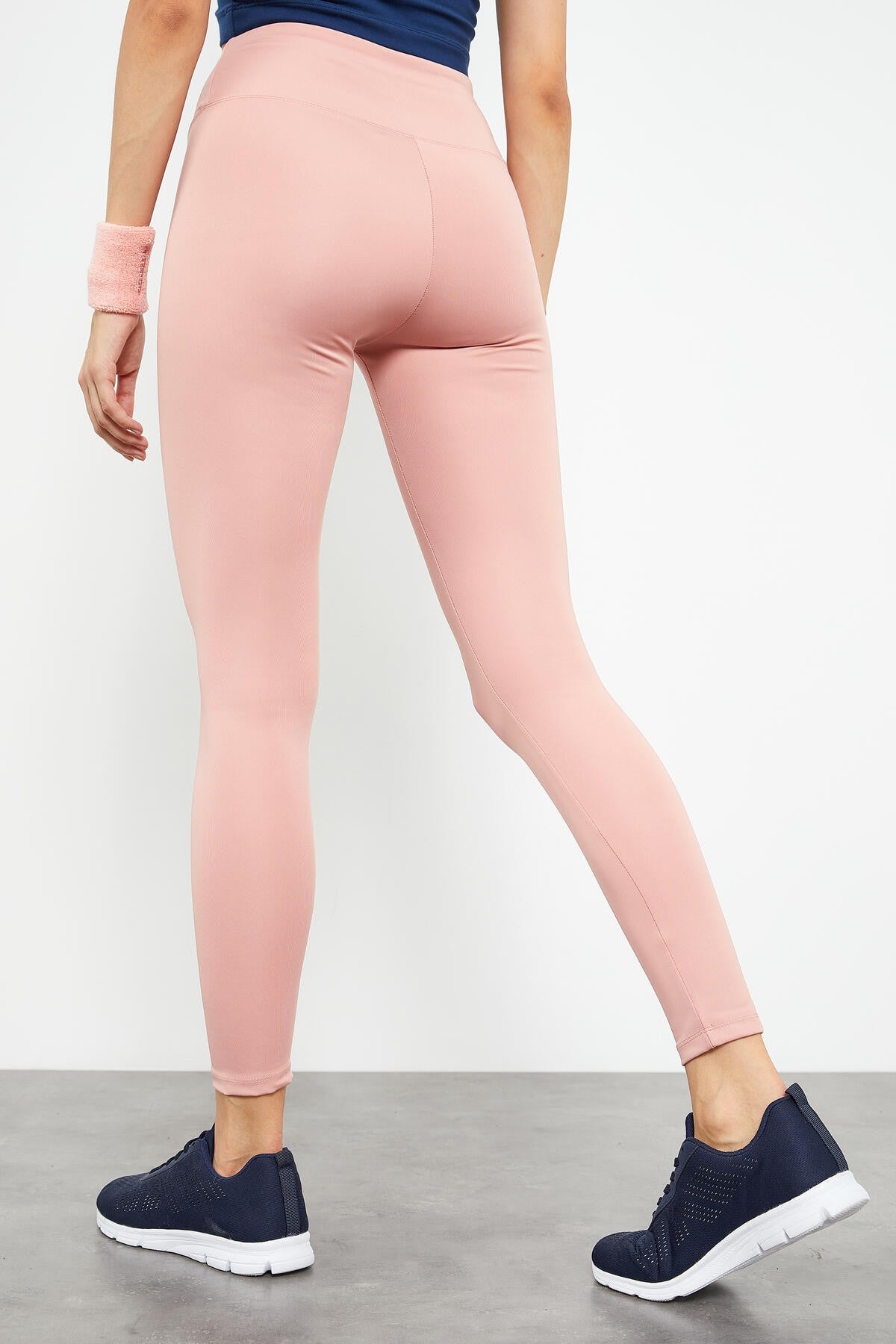 Powder High Waist Stretch Slim Fit Tapered Leg Women's Tights - 94545