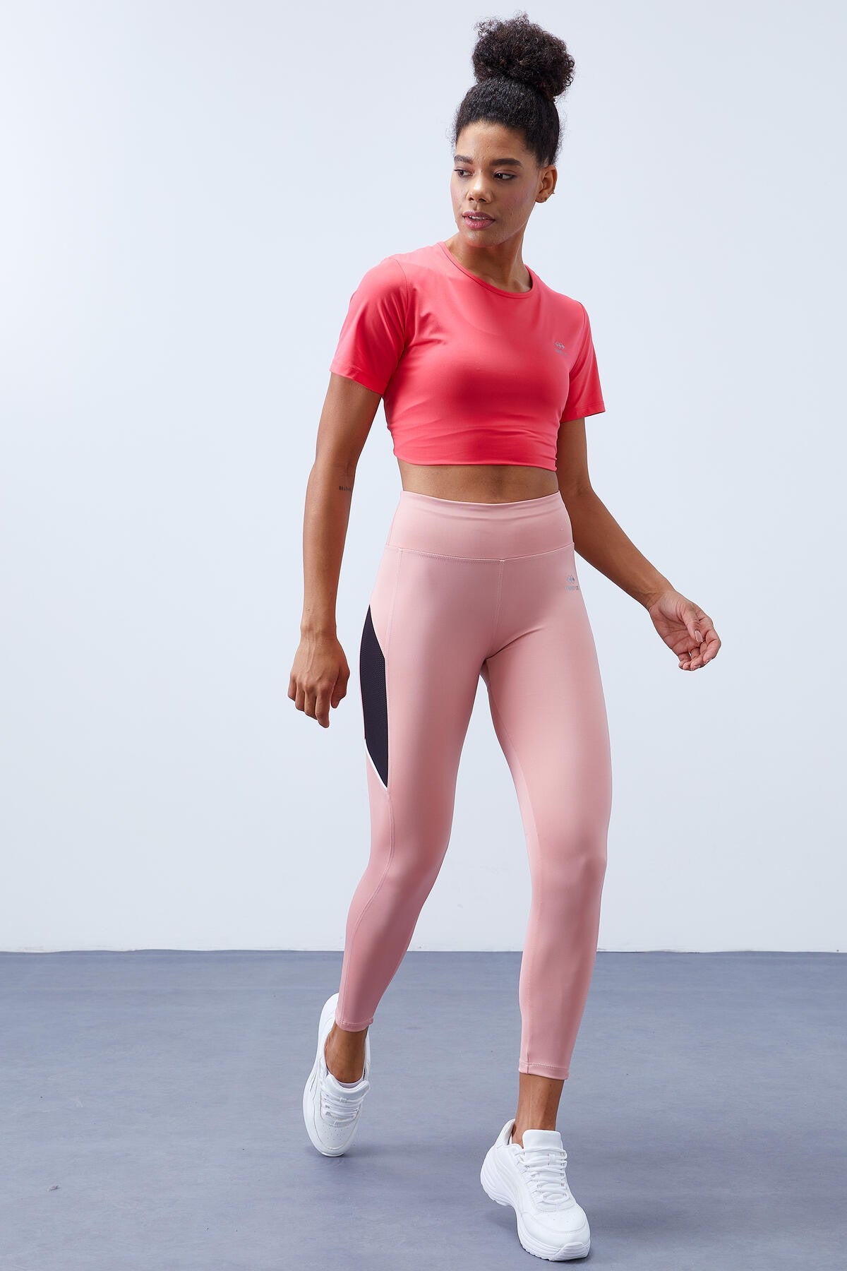 High Waist Wrap-up Slim Leg Women's Tights - 94537