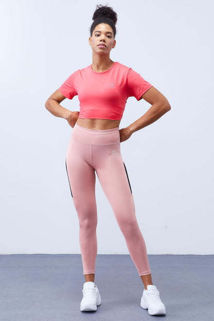 High Waist Wrap-up Slim Leg Women's Tights - 94537