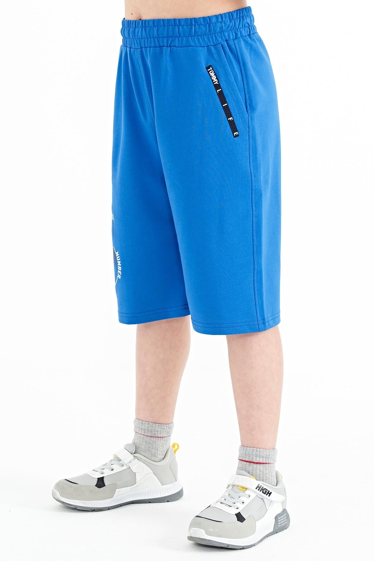 Printed Sash Detailed Laced Standard Fit Boys Shorts - 11128