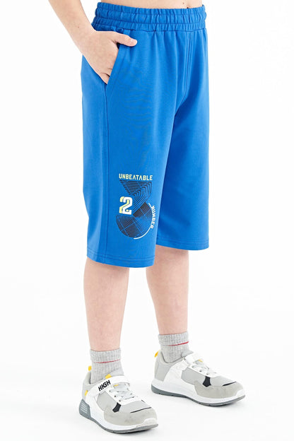 Printed Sash Detailed Laced Standard Fit Boys Shorts - 11128