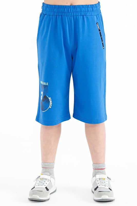Printed Sash Detailed Laced Standard Fit Boys Shorts - 11128