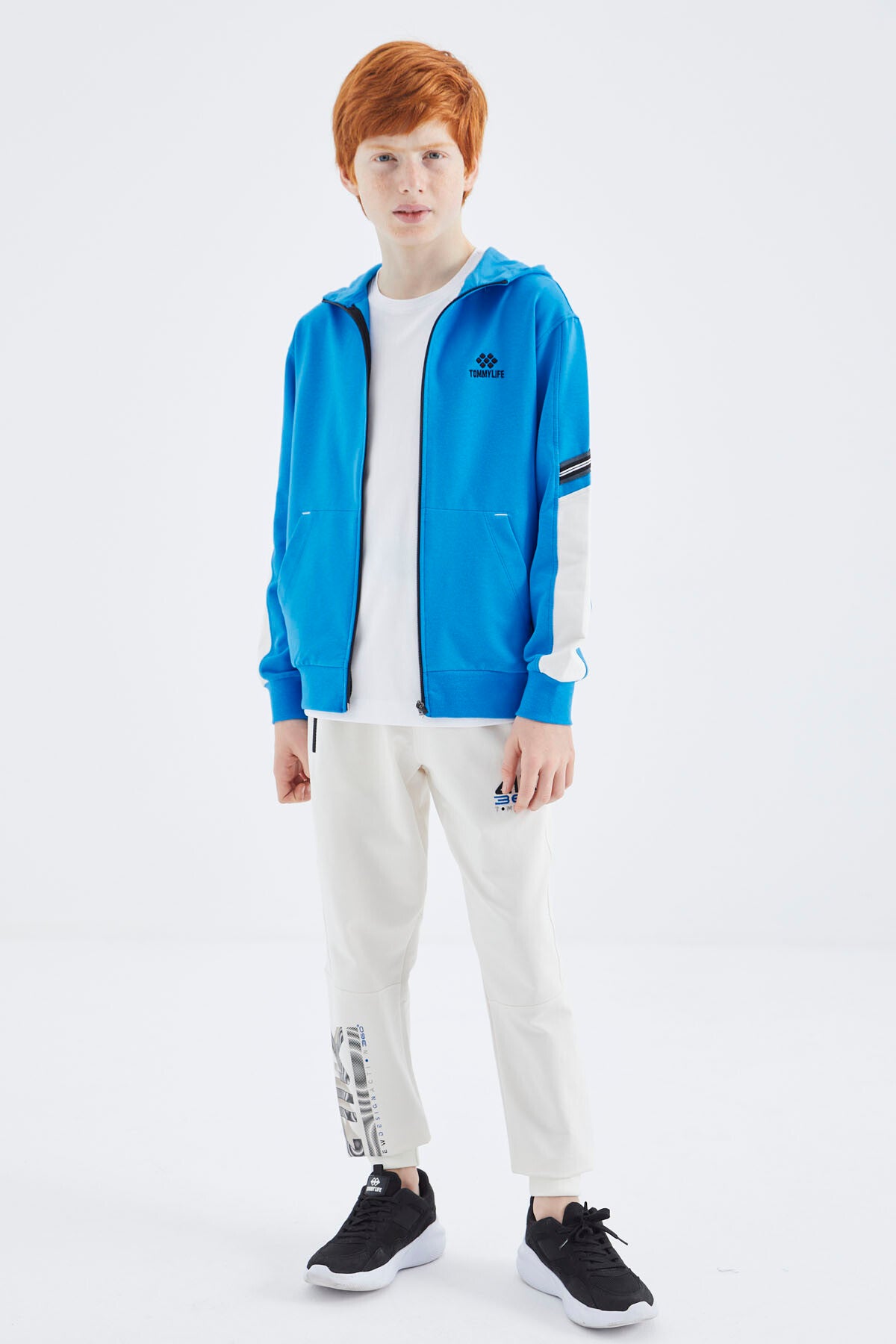 Zippered Boys' Sweatshirt - 11180
