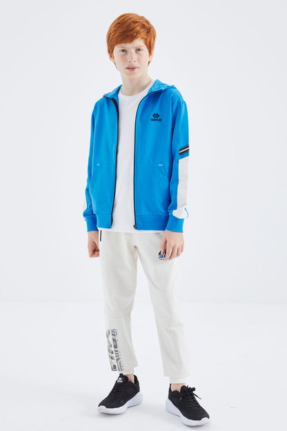 Zippered Boys' Sweatshirt - 11180