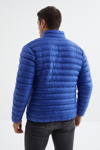 Zippered Standard Fit Cold-Resistant Men's Puffer Jacket - 88166