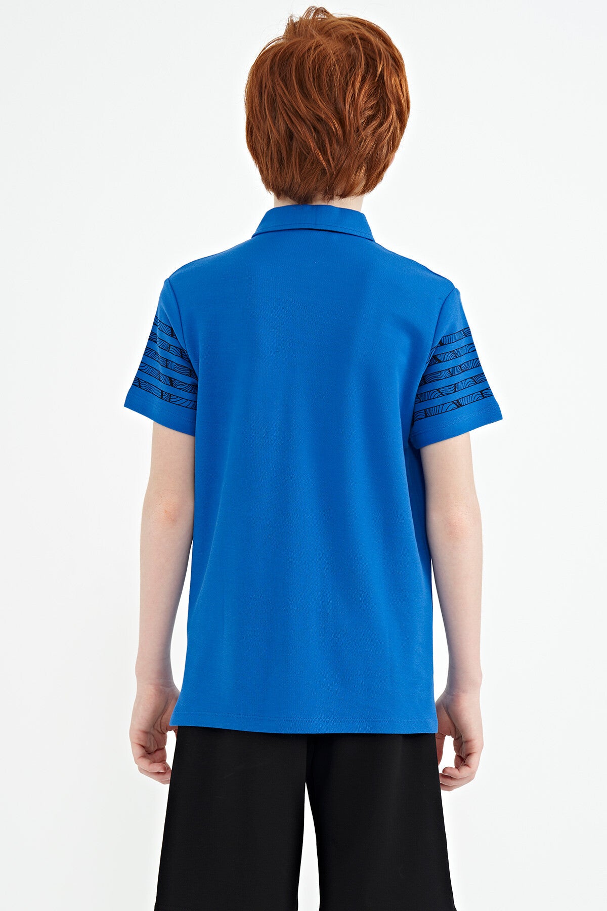 Detailed Standard Mold Polo Collar Boys' T-Shirt - 11093