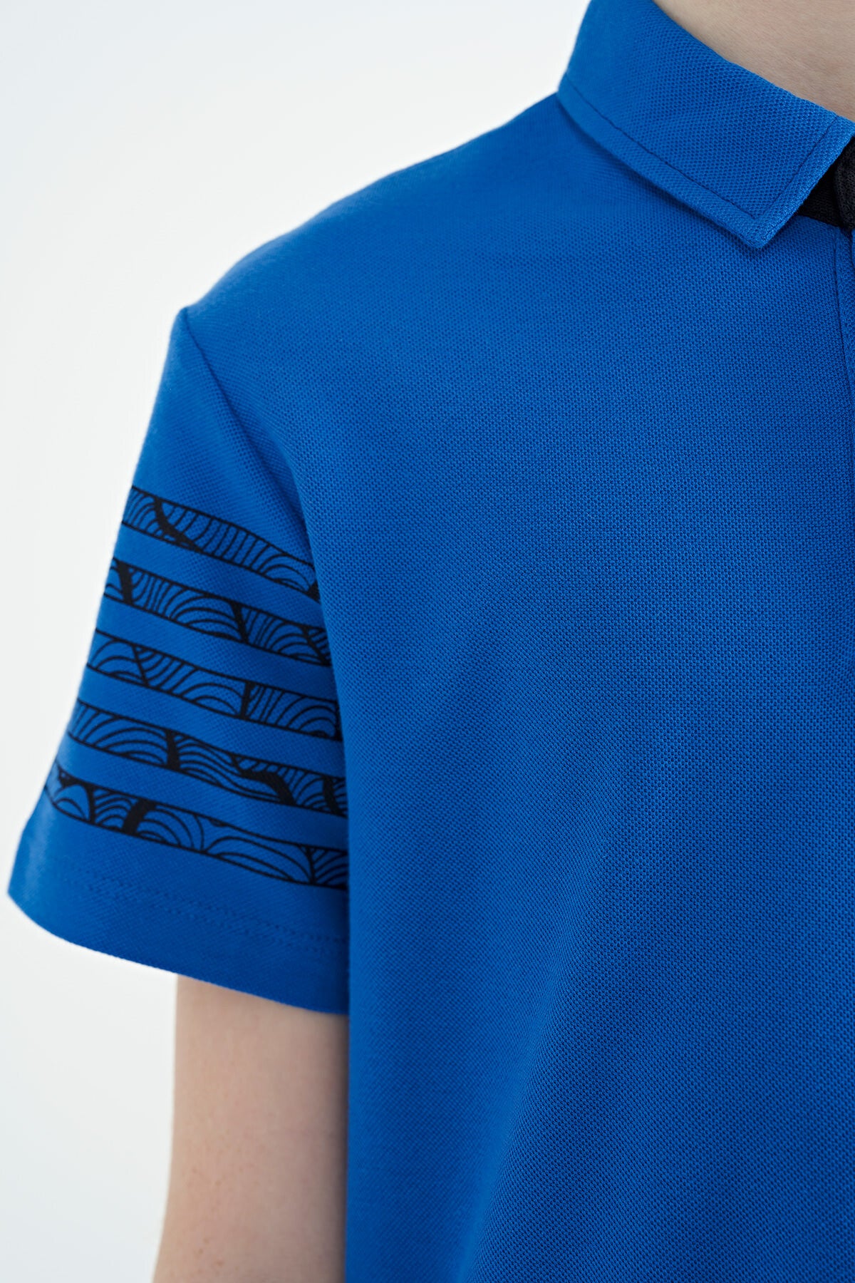 Detailed Standard Mold Polo Collar Boys' T-Shirt - 11093