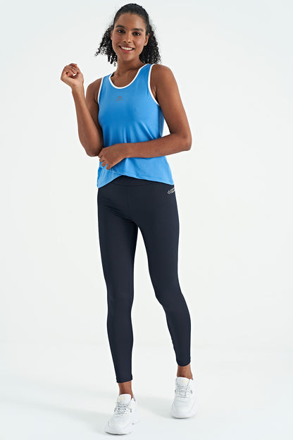 Saks Logo Printed Binding Strip Standard Cut Women's Sports Singlet - 97255