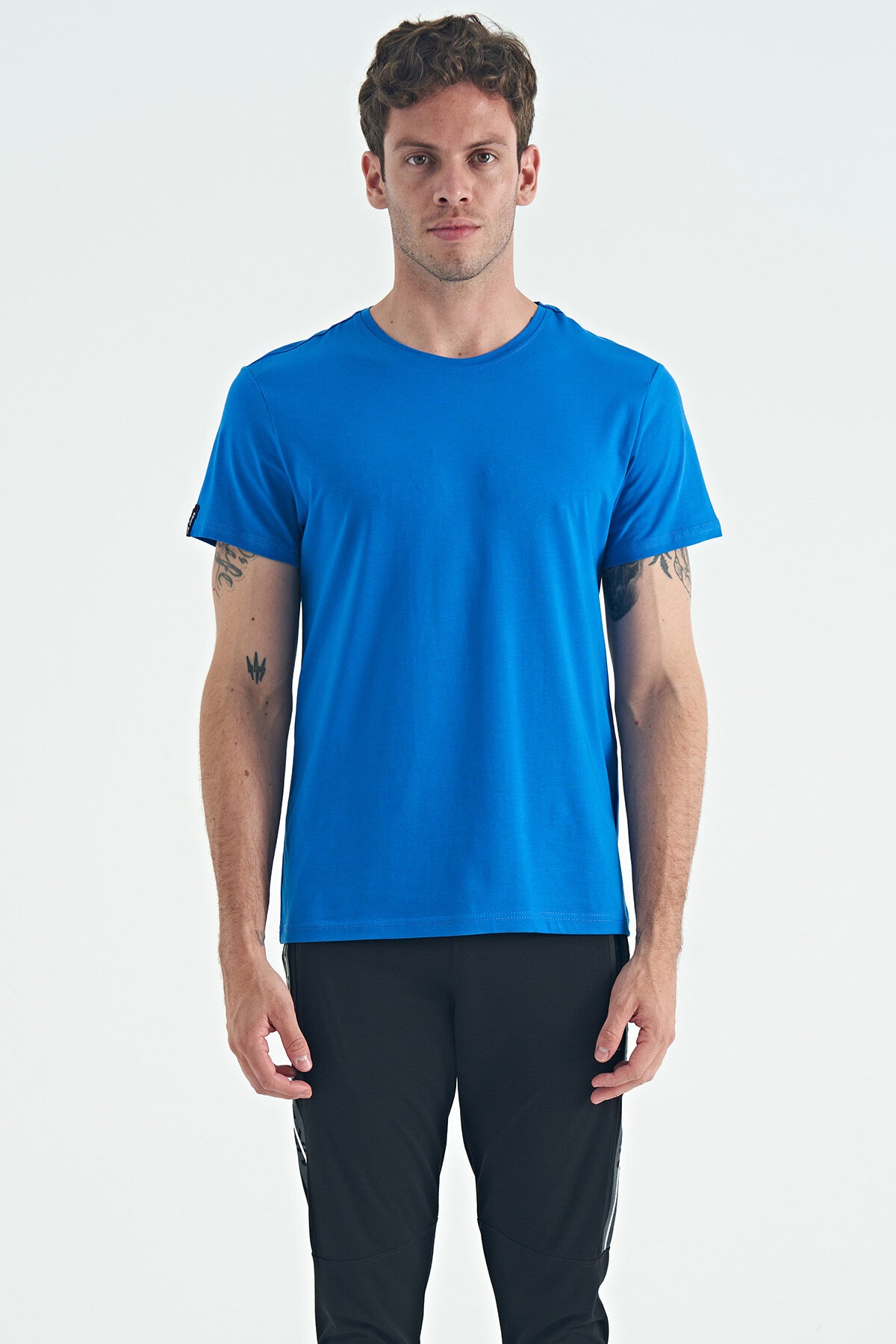 Blue Basic Men's T-Shirt - 88245