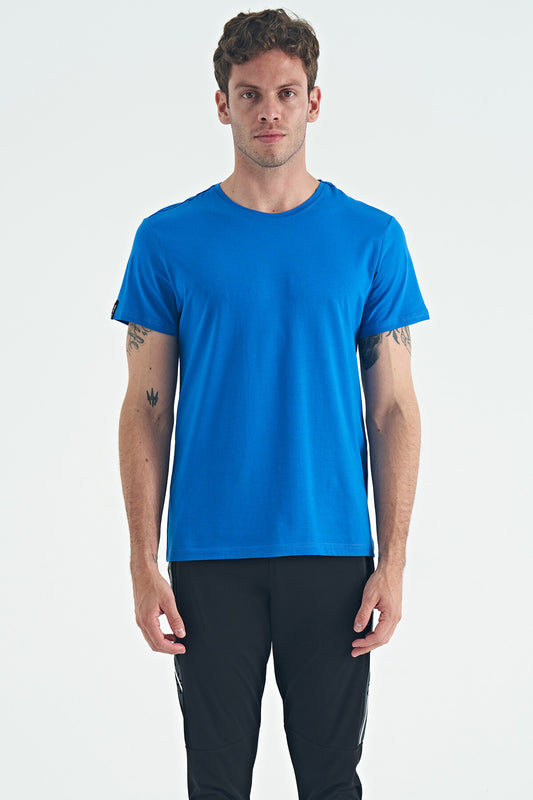 Blue Basic Men's T-Shirt - 88245