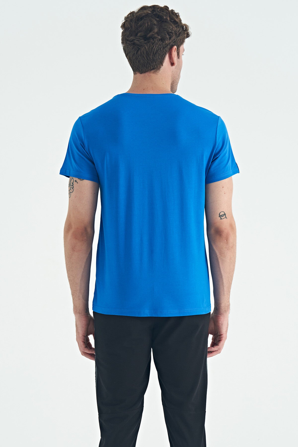 Blue Basic Men's T-Shirt - 88245
