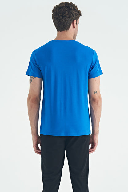 Blue Basic Men's T-Shirt - 88245