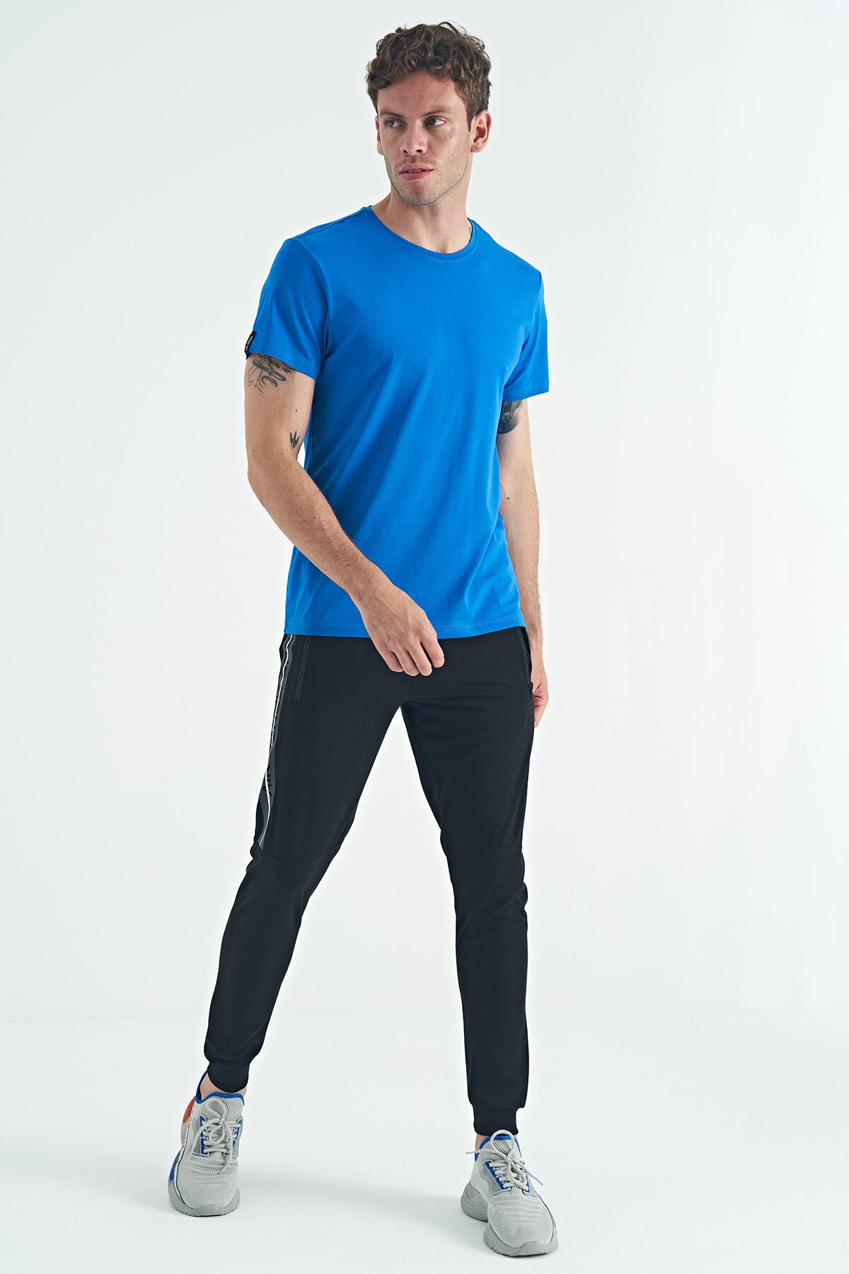 Blue Basic Men's T-Shirt - 88245