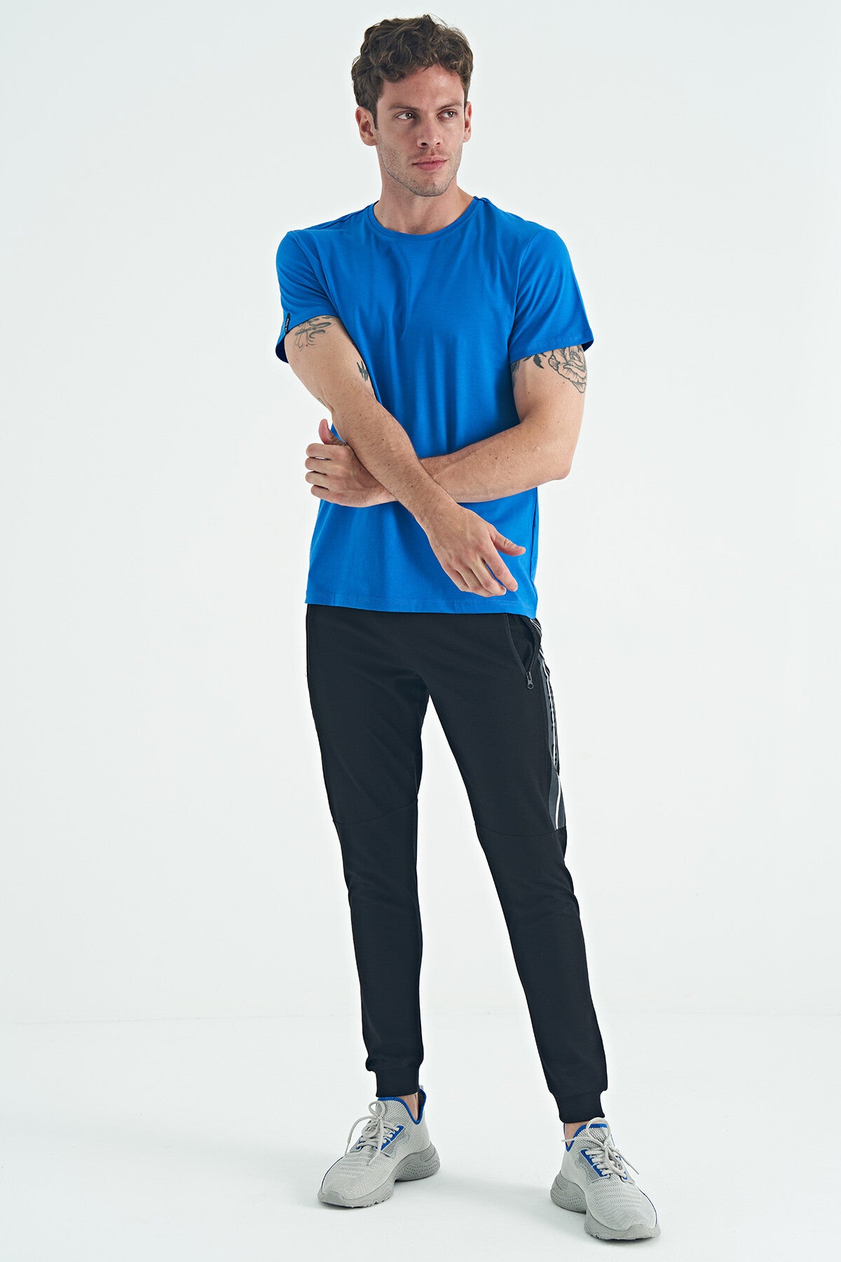 Blue Basic Men's T-Shirt - 88245