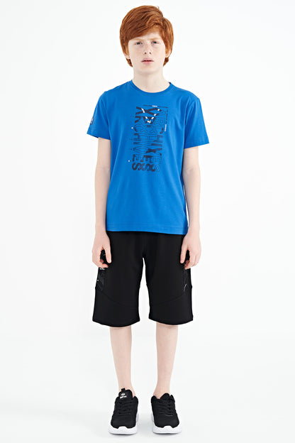 Pre-Wash Detailed O Collar Standard Fit Boys' T-Shirt - 11099