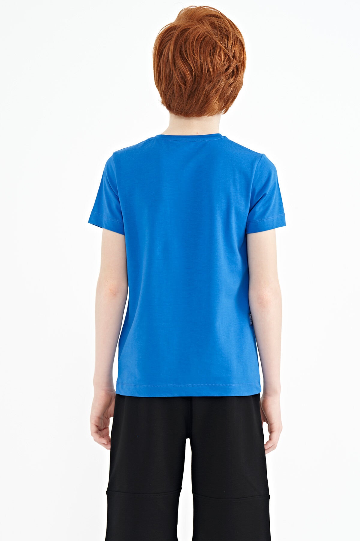 Saks Printed Letter O Collar Standard Fit Boys T-Shirt - 11149