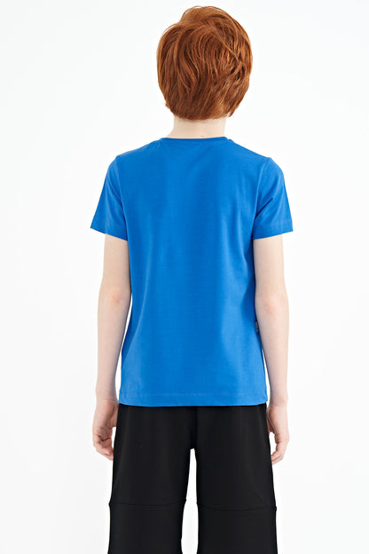 Saks Printed Letter O Collar Standard Fit Boys T-Shirt - 11149