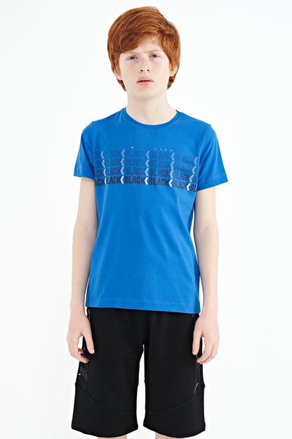 Saks Printed Letter O Collar Standard Fit Boys T-Shirt - 11149