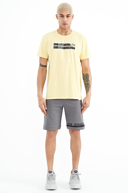 Peter Yellow O Collar Men's T-Shirt - 88204