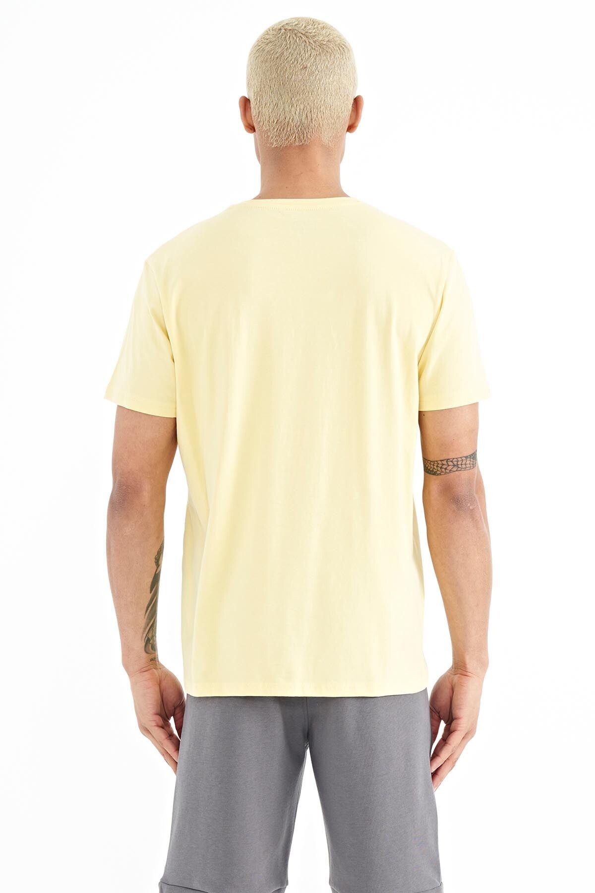 Tylor Yellow Printed Men's T-Shirt - 88227