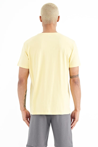 Tylor Yellow Printed Men's T-Shirt - 88227