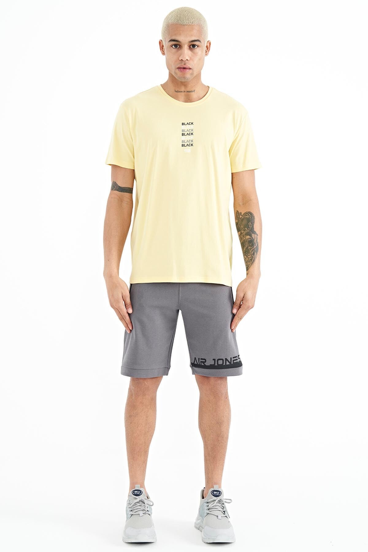 Tylor Yellow Printed Men's T-Shirt - 88227