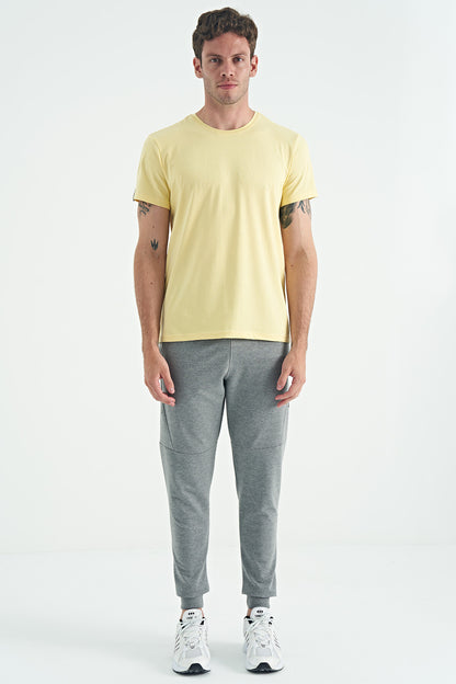 Yellow Basic Men's T-Shirt - 88245