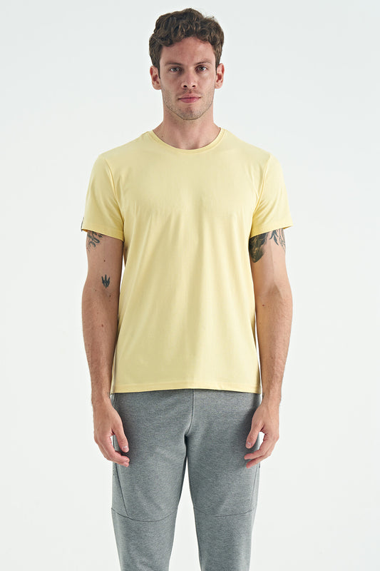 Yellow Basic Men's T-Shirt - 88245