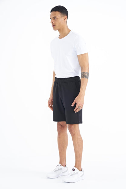 Evan Black Standard Fit Men's Shorts - 81240
