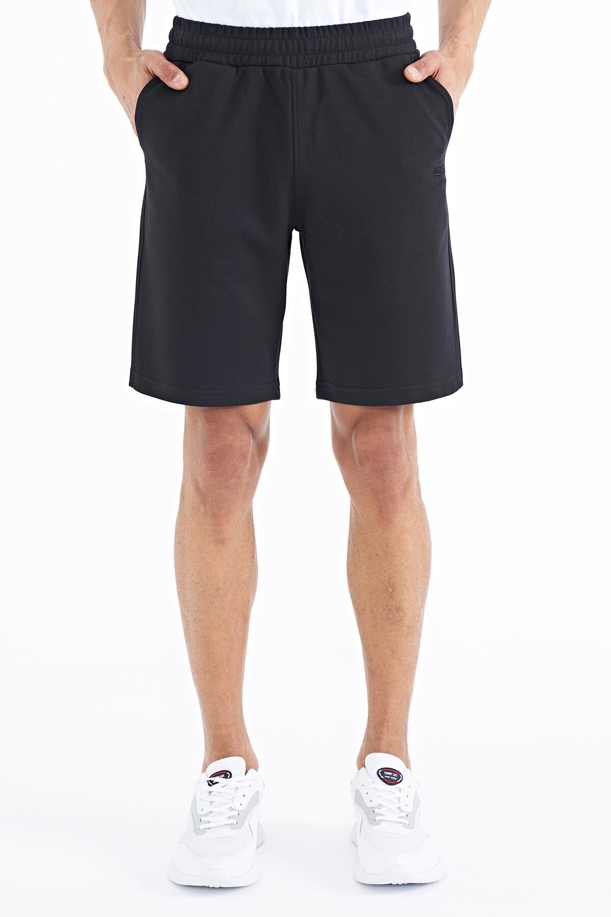 Evan Black Standard Fit Men's Shorts - 81240