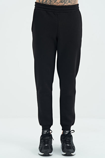Sean Black Brushed Men's Tracksuit Bottom - 84928