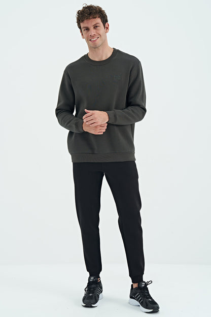 Sean Black Brushed Men's Tracksuit Bottom - 84928