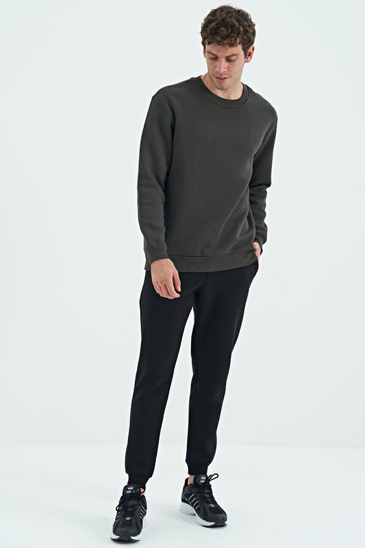 Sean Black Brushed Men's Tracksuit Bottom - 84928