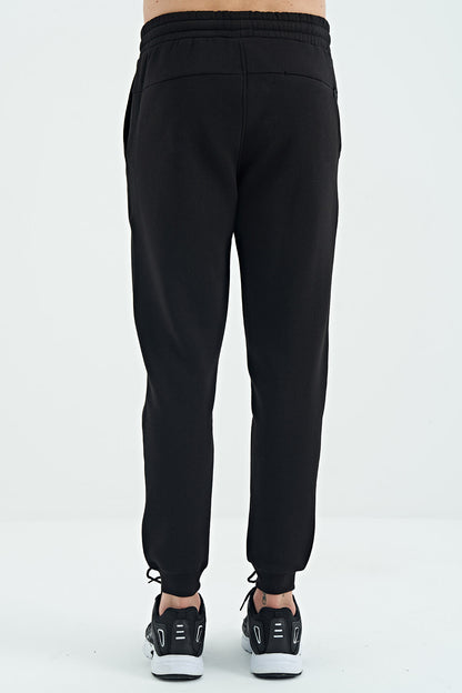 Sean Black Brushed Men's Tracksuit Bottom - 84928